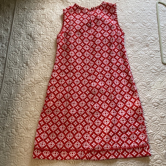 Boden Retro Linen Sleeveless Summer Dress with Pockets - Picture 6 of 10